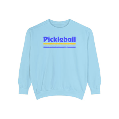 Retro Blue Pickleball Sweatshirt