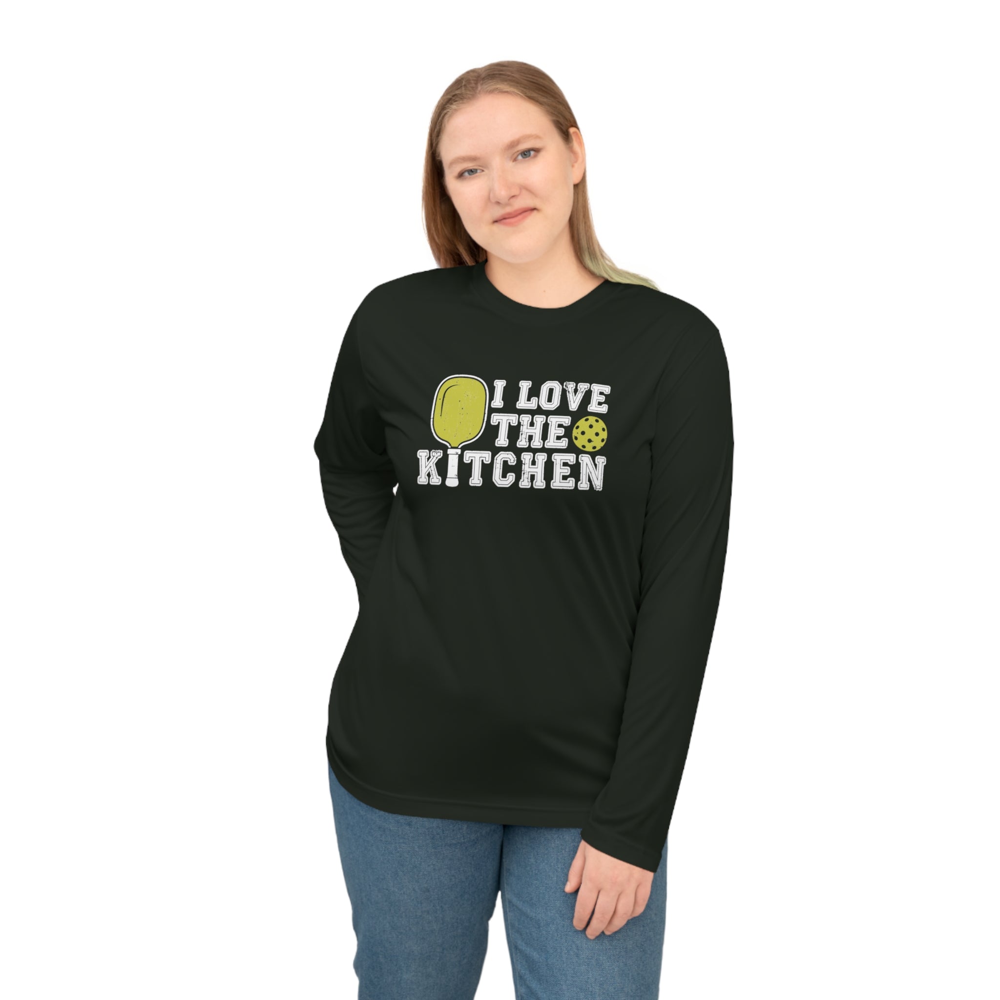 I Love the Kitchen Pickleball Long Sleeve Shirt - Dry Fit