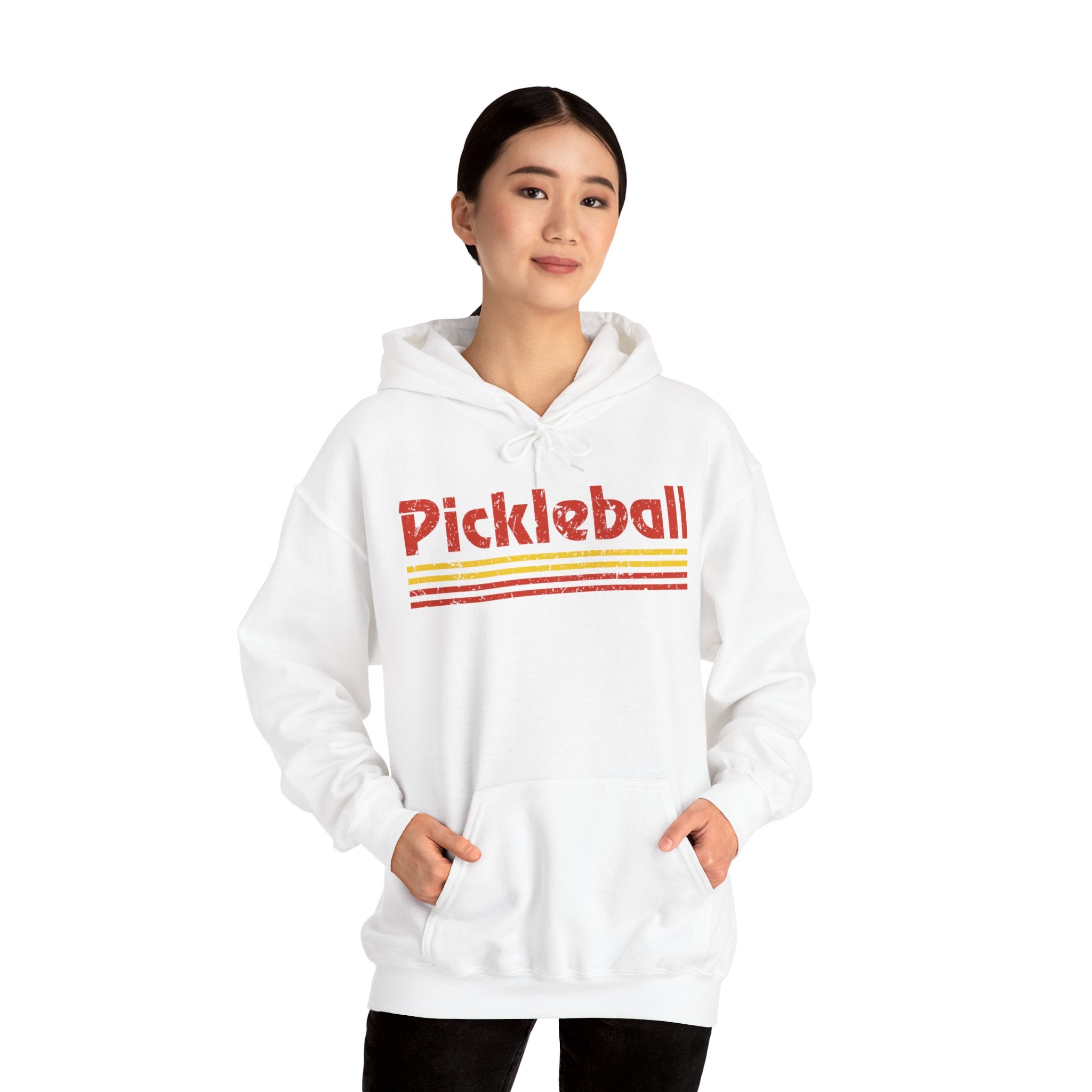 Retro Red Pickleball Hoodie