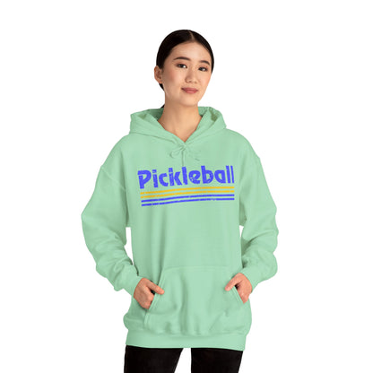 Retro Blue Pickleball Hoodie