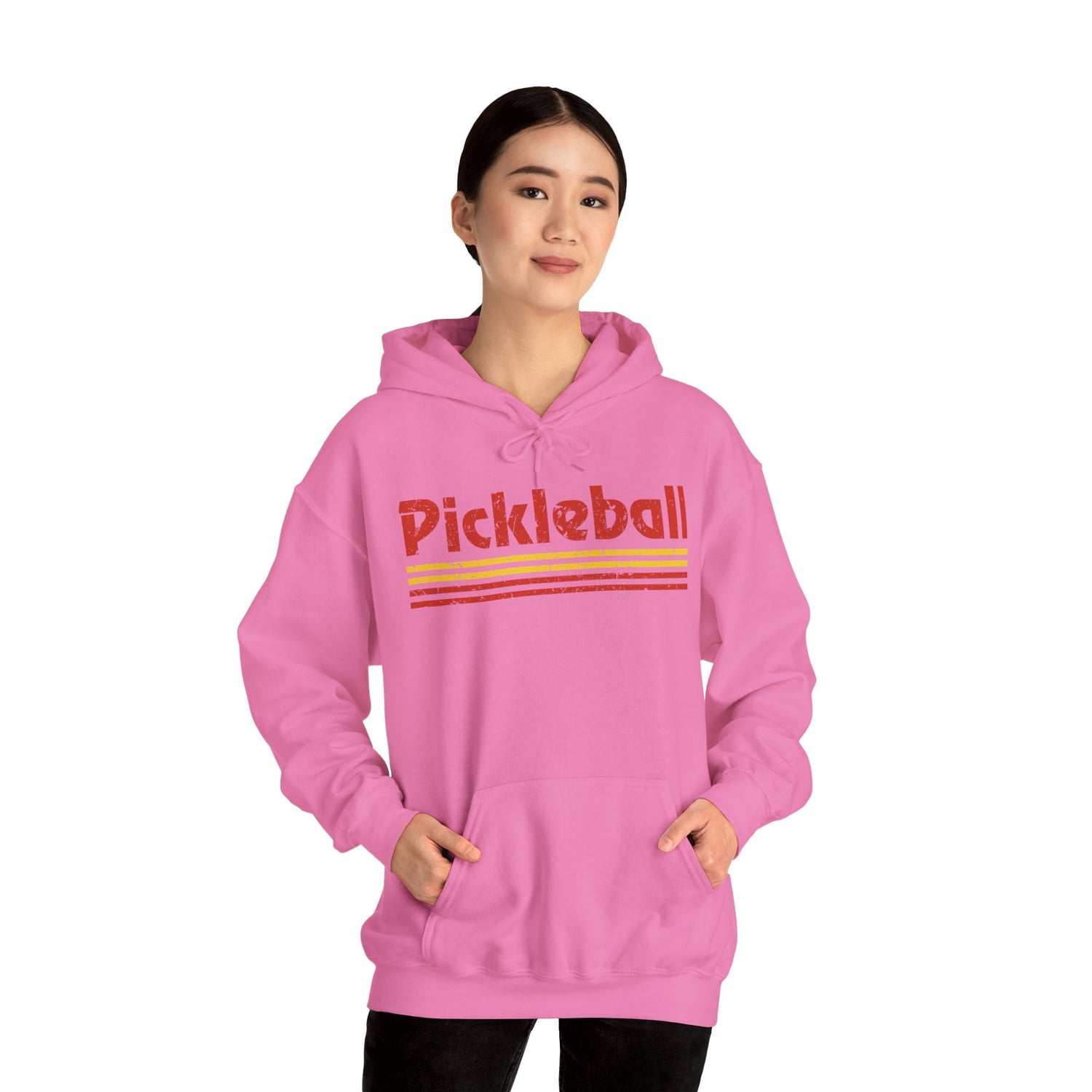 Retro Red Pickleball Hoodie